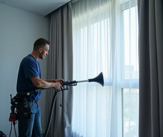 Professional curtain steam cleaning process equipment Matty Curtain Cleaning wurtulla