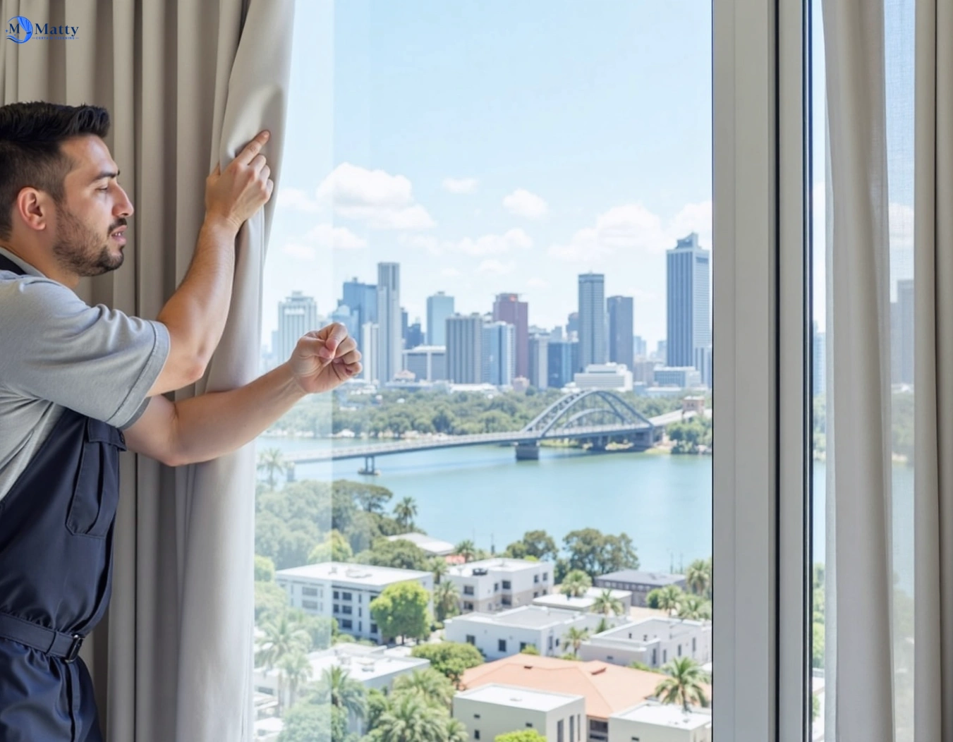 Professional curtain steam cleaning service wurtulla QLD by Matty Curtain Cleaning
