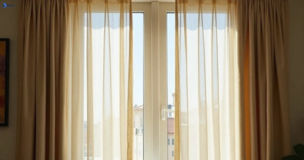 Dusty and dull curtains in wurtulla before steam cleaning